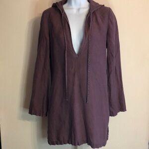 y2k vintage authentic Juicy Couture Hooded Tunic or Swim Cover Up sz XS